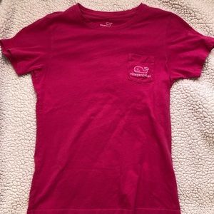 Vineyard Vines Embroidered Pink T-Shirt